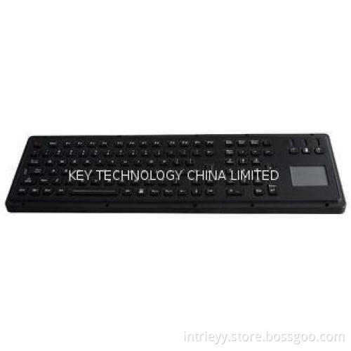 Industrial Military Black Metal Keyboards With Touchpad / F